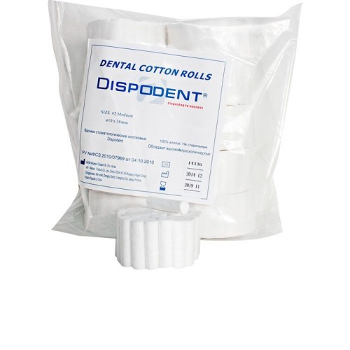 Ватные валики, Dispodent 500 штук, BH Medical Products Co., Ltd. / Китай